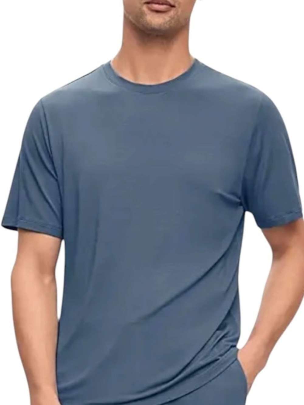 Eberjey Blue Relaxed Crewneck Lounge Sleep T Shirt Men’s  XL